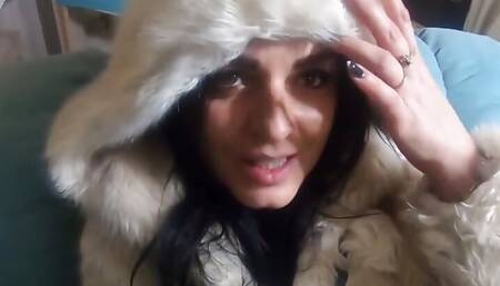 Milfycalla- Face Fuck While Wearing White Fur Coat and Ugg Boots 208i Think You Were a Bad Man Today.