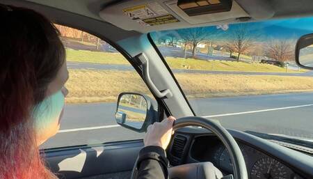 Driving In A Skirt And Asics