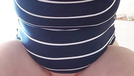 Hot stepmom squirts in the toilet