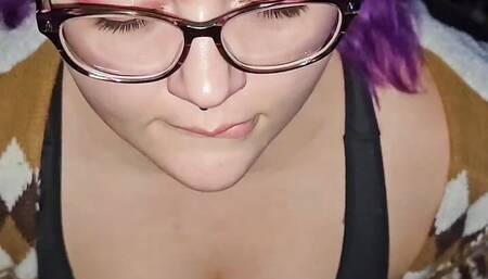 Fun over Christmas he came so much down my throat and between my big tits