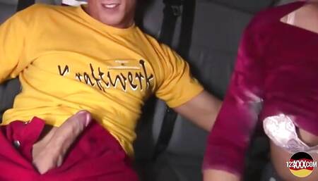 A Beautiful German Teen Gets Her Ideal Fuck in the Back of the Car