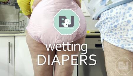 Wetting diapers