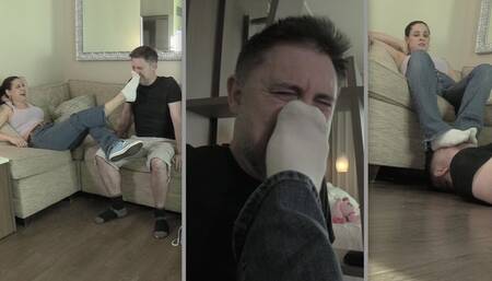 LOST BETS 4 - Jamie Daniels, Jason Ninja, Sock Smelling, Foot Fetish, Foot Domination - WMV