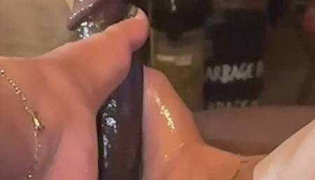 Onyx Black Nail Footjob (Side View) with SpoilGoddess_J