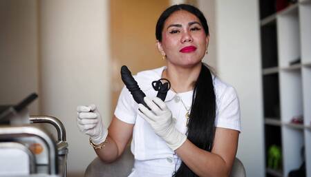 Nurse Dominafire Milking Slave with Prostate Vibrator (oronova)