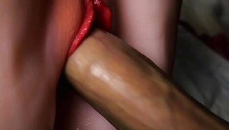 perfectly inserted his big cock deep into a realistic ass
