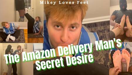 Amazon Delivery Dude Delivers My Package and Decides to Also Deliver a Handjob, Blowjob and Footjob!