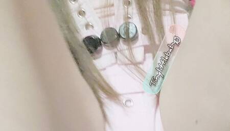 Locked up in straitjacketshop locking diaper cover and booties Tinylittlebabyg shows us what a wiggly brat she can be