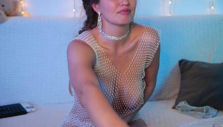 She Sparkles While Her Pussy Gets Wet