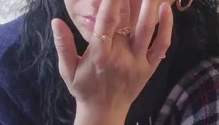 First mornning cigarette light up by Anna Sparkle