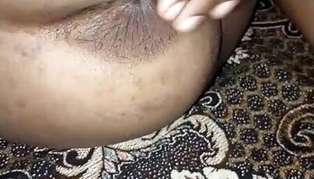 Desi girl enjoying happy new year with her husband