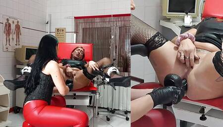 The thick black plug in the