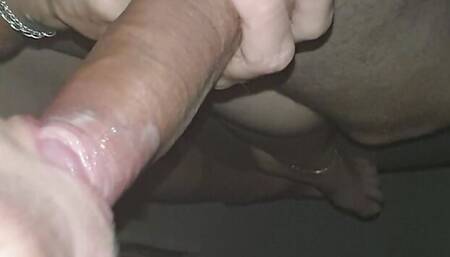 Daddy's girl sucks his big cock after he fucks her. Daddy squirts all his into her mouth and she swallows it all.