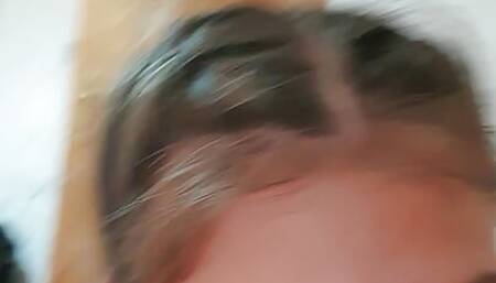 Obedient Teen Sucking Daddy's Dick for Breakfast - POV Blowjob