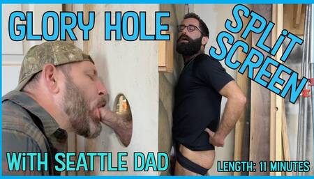Hairy Guy at the Glory Hole during Lunch Break