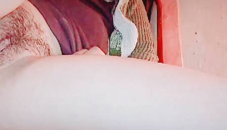 A hot girl is masturbating at home alone. She is constantly trying to cool down her lust and excitement. She is trying to calm