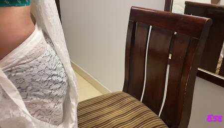 While Teasing and Joking with Aunty, He Pressed Her Boobs and Fuck Her