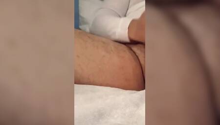 With My Cock Rock Hard, I Can't Help but Release My Thick Load