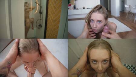 STEP-DADDY INVADED HIS STEP-DAUGHTER'S SHOWER AND FUCKED HER