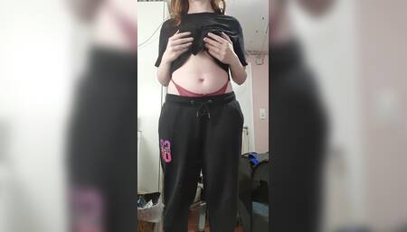 I strip and ride a dildo