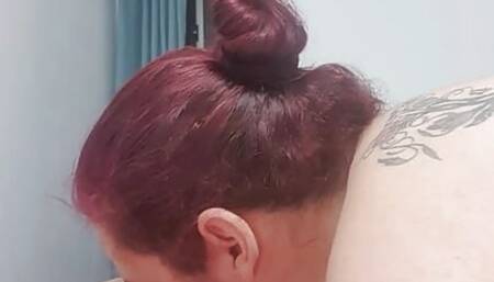 Kiss ass suck and dildo on his ass