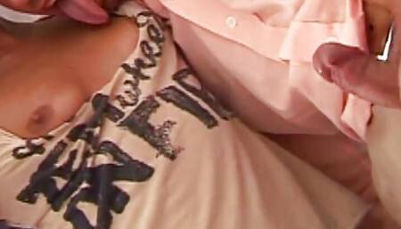 Ann messes her up in the apartments, amateur in the Spanish style.