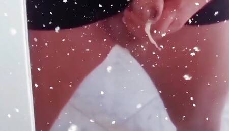 At Christmas I Cummed Hard - Watch How I Squirt with My Huge Cock