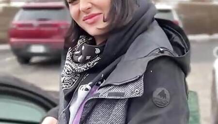 Snowbird Charlotte Sins Cruising Out In The Cold Alps