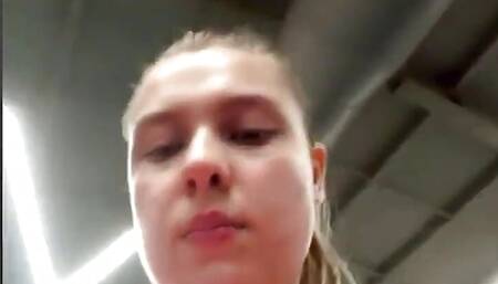 Sexy Girl Training in the Gym so Hot