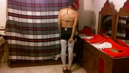 Joselynne Crossdreser RedHair Heels And Stockings Web