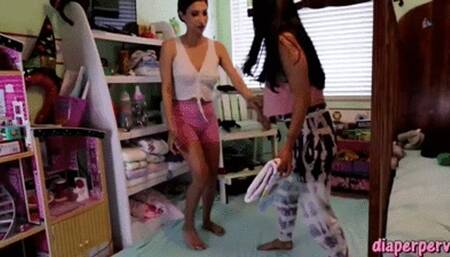 ABG IPOD Jade Jantzen diapered and chided by Diaperperv ABDL