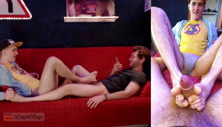 Footjob  Made Him Cum with Just My Feet  Feet Play