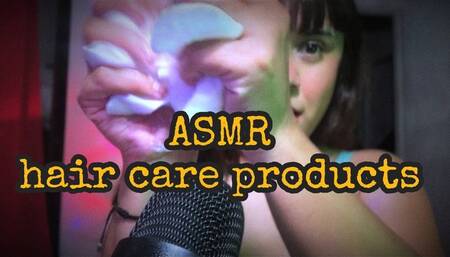 ASMR with hair care products