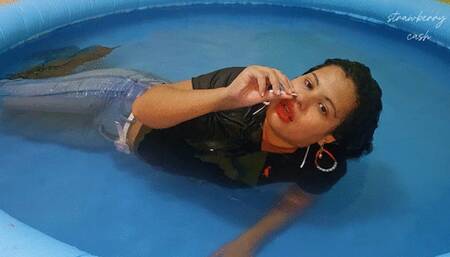 Sneezing and nose blowing in the plastic pool