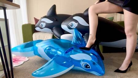 Mean cop inspects your ride on whales
