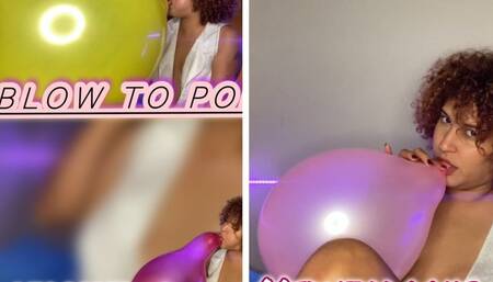 Pajama party with balloons