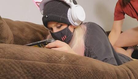 Free Use Slut Vaela Vixen Gets Her Ass Fucked While Playing Video Games