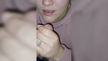 Homemade Blowjob in the Bathroom of Argentine Asshole Takes a Huge Load in Her Mouth