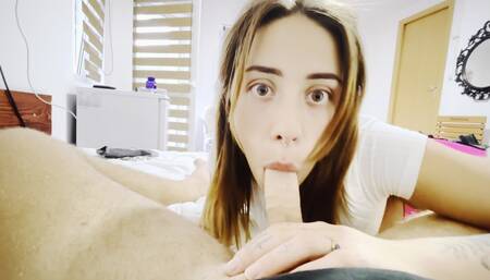 Holiday Mood Messy Blowjob Sloppy Deepthroat