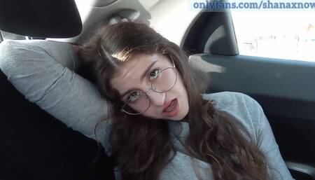 Teen 18yo Brunette Car Masturbate Orgasm. Shanaxnow
