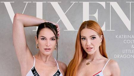 Wet Little Dragon and Katrina Colt at curvy xxx