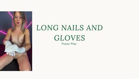 medical latex glove and nails long play