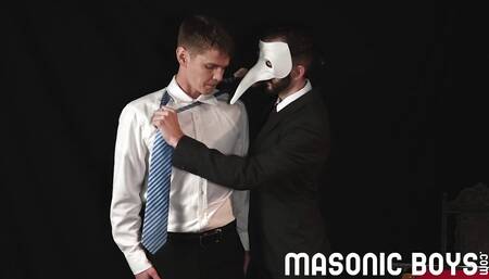 MasonicBoys Sleazy ceremonial suited gay Sage Roux fucked hard