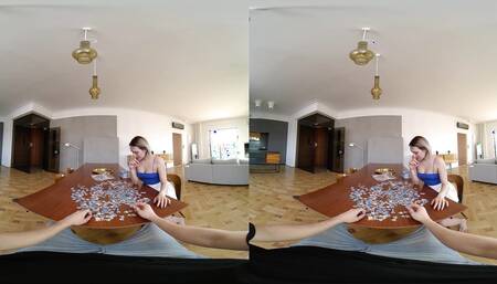 We Give Up on the Puzzle for a Creampie - Virtual Real Porn