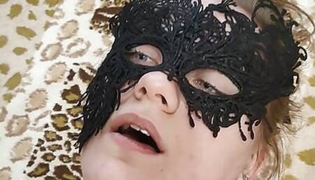 The schoolgirl sucked a big dick and let visit her tight pussy.