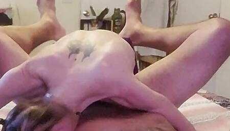 Just another view of me eating ass and pegging him