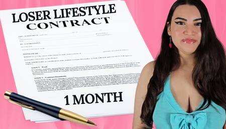 Loser Lifestyle Contract - Real 1 Month Reject Reprogramming Guidance with Countess Wednesday - Pussy Denial, Sexual Rejection, Loser Porn, Mind Fuck MP4 1080p