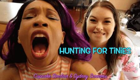 Hunting for Tinies - Starving Cupcake Sinclair and Sydney Screams Search for Tiny People to Vore - HD 1080 MP4