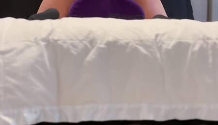 Riding and ass grinding a BWC dildo