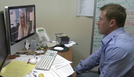 Stacey Saran a MILF with light hair gets her pussy fucked